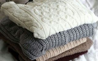 Strickwaren maschinell bearbeiten und von Hand waschen