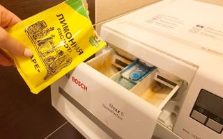 Waschmaschine mit Zitronensäure reinigen