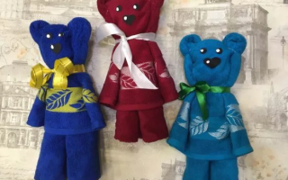 Handtuchbär: wie man es selbst macht, Foto